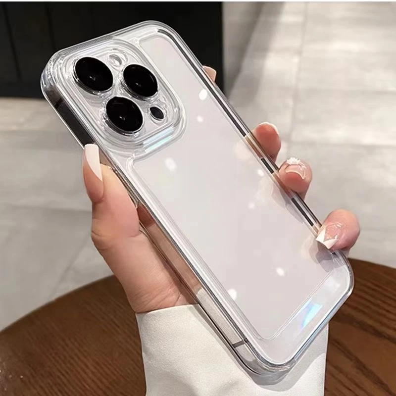 简约苹果15手机壳iPhone14ProMax女13/12/11/xr/X防摔8p软壳7