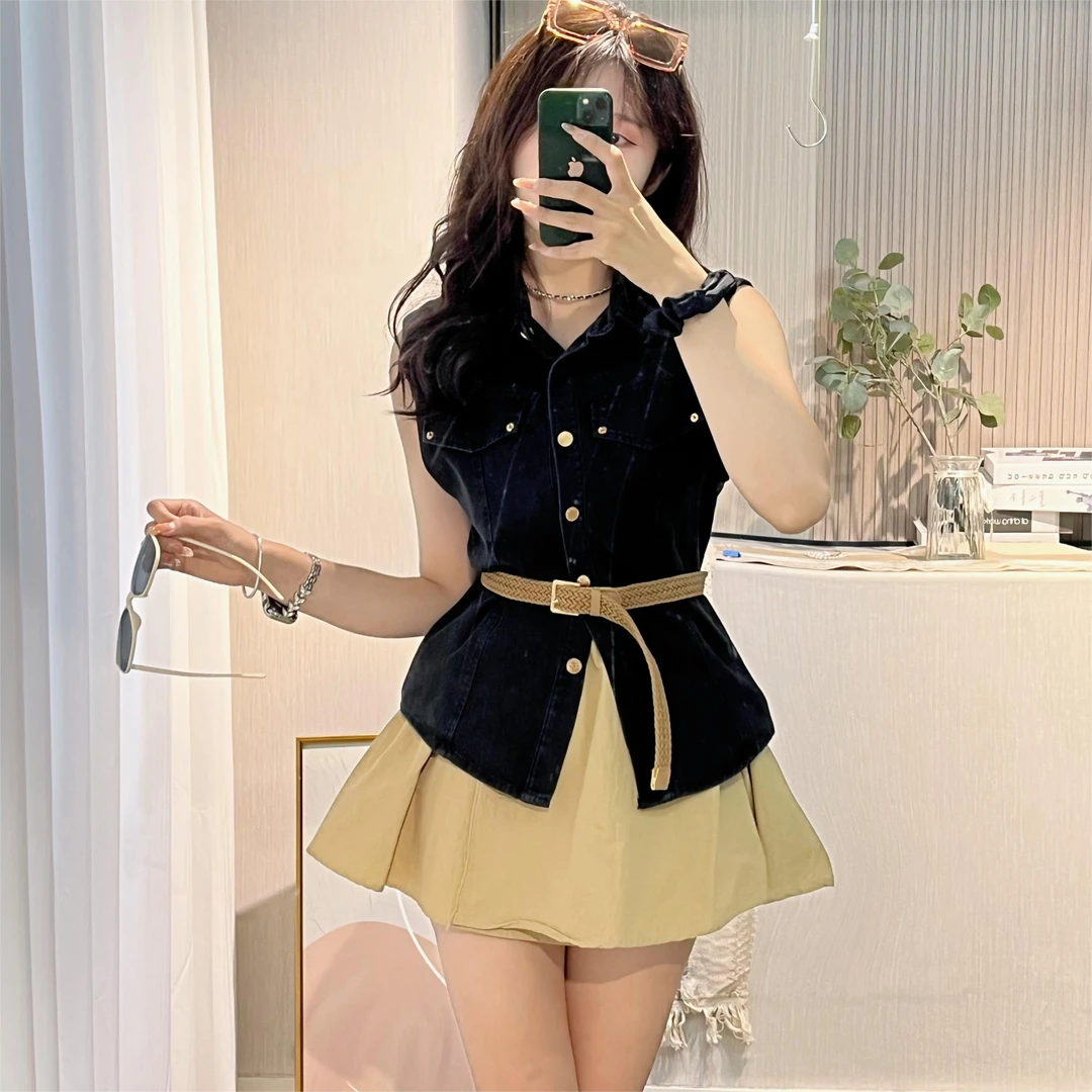 韩系女装时尚穿搭显瘦时尚百搭宽松春季夏季洋气减龄设计感修身