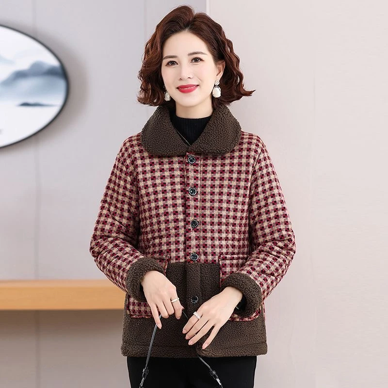 秋冬款时尚洋气外套加绒加厚保暖洋气好看高端新款气质