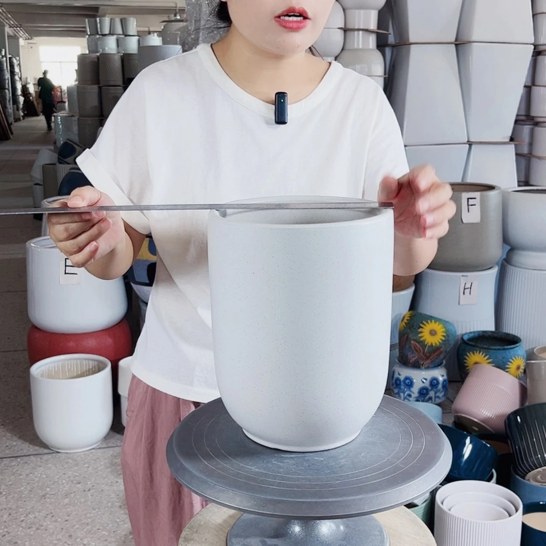 【闪购商品】陶瓷20CM(含)-50CM(不含)口径19-25。亚白