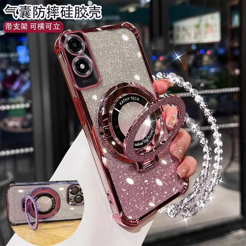 OPPOA2x手机壳PJS110透明硅胶软壳5g全包四角气囊防摔男女带支架