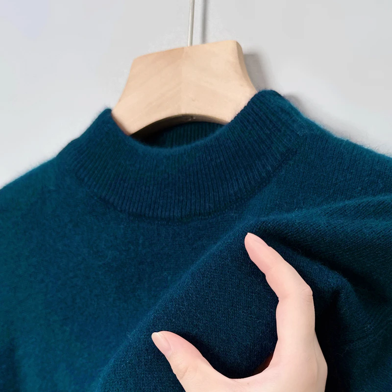 【甄选羊毛】100%男士羊毛衫百搭舒适打底衫秋冬保暖舒适针织衫毛衣