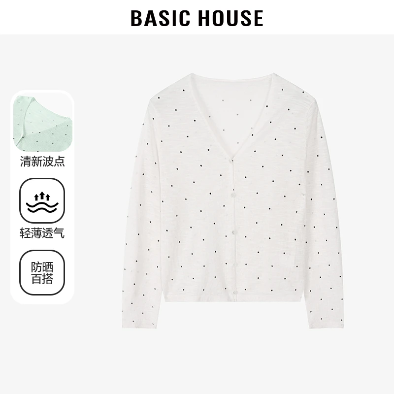 Basic House/百家好夏季百搭气质款夏季针织衫-B0624A5G502