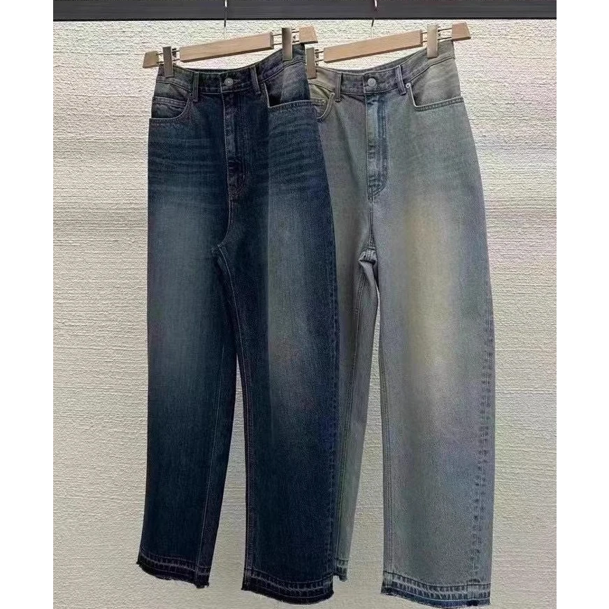 现货 at the bagel 韩国东大门代购春季新款女百搭显瘦哈伦牛仔裤