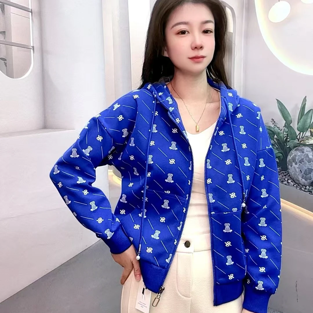 23319【衣长55】连帽卫衣女小个子春秋新款韩版宽松短款休闲上衣