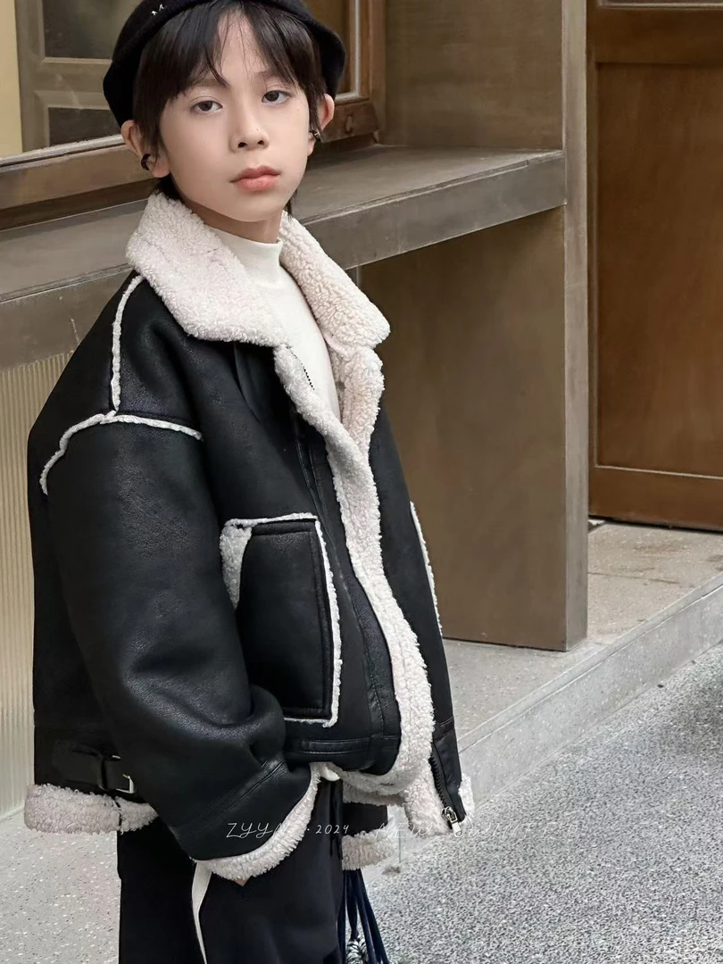 2024冬季新款洋气时尚一体毛毛外套