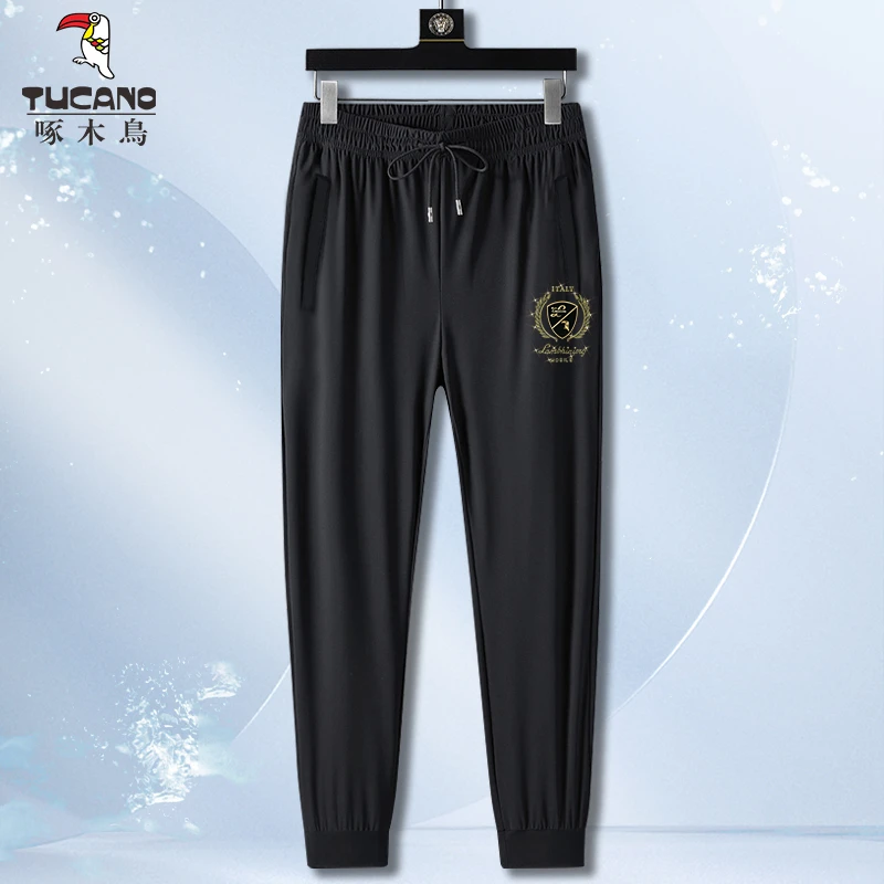 TUCANO/啄木鳥冰丝长裤男夏季运动裤薄款速干休闲户外大码弹力裤