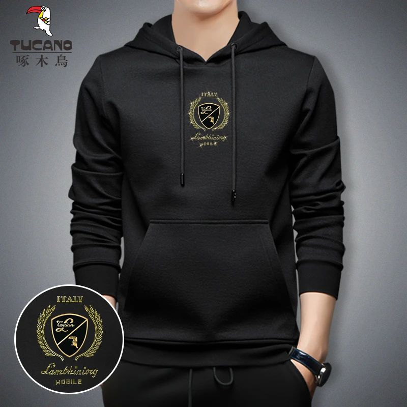 TUCANO/啄木鳥新款男士休闲大码百搭连帽卫衣秋冬装长袖潮流卫衣