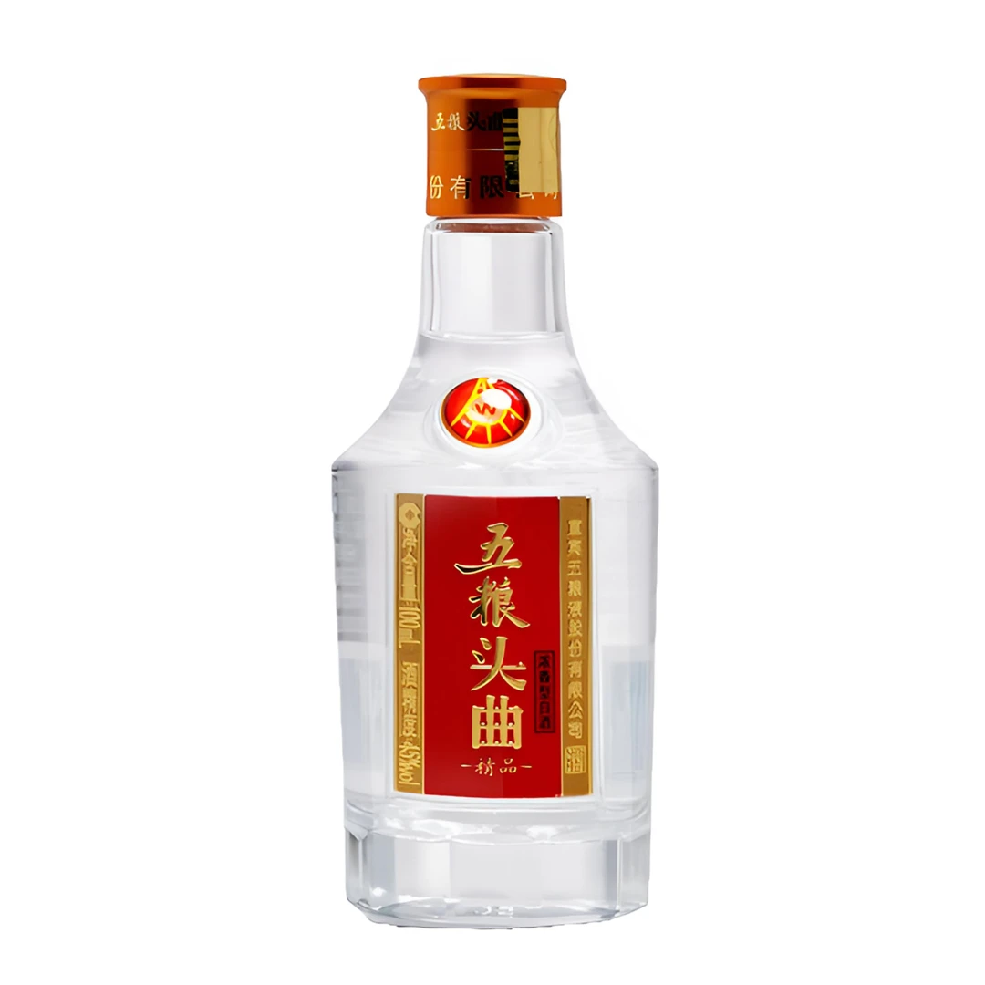 五粮液股份出品 五粮头曲小酒光瓶 浓香型白酒45度100ml*1