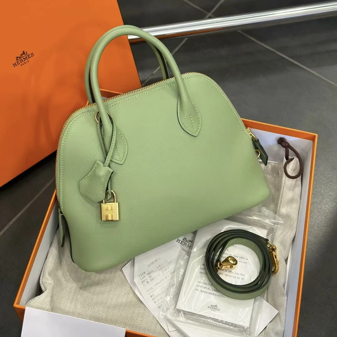 95新 Hermes/爱马仕 Hermes bolide25牛油果3i 手提单肩斜挎包
