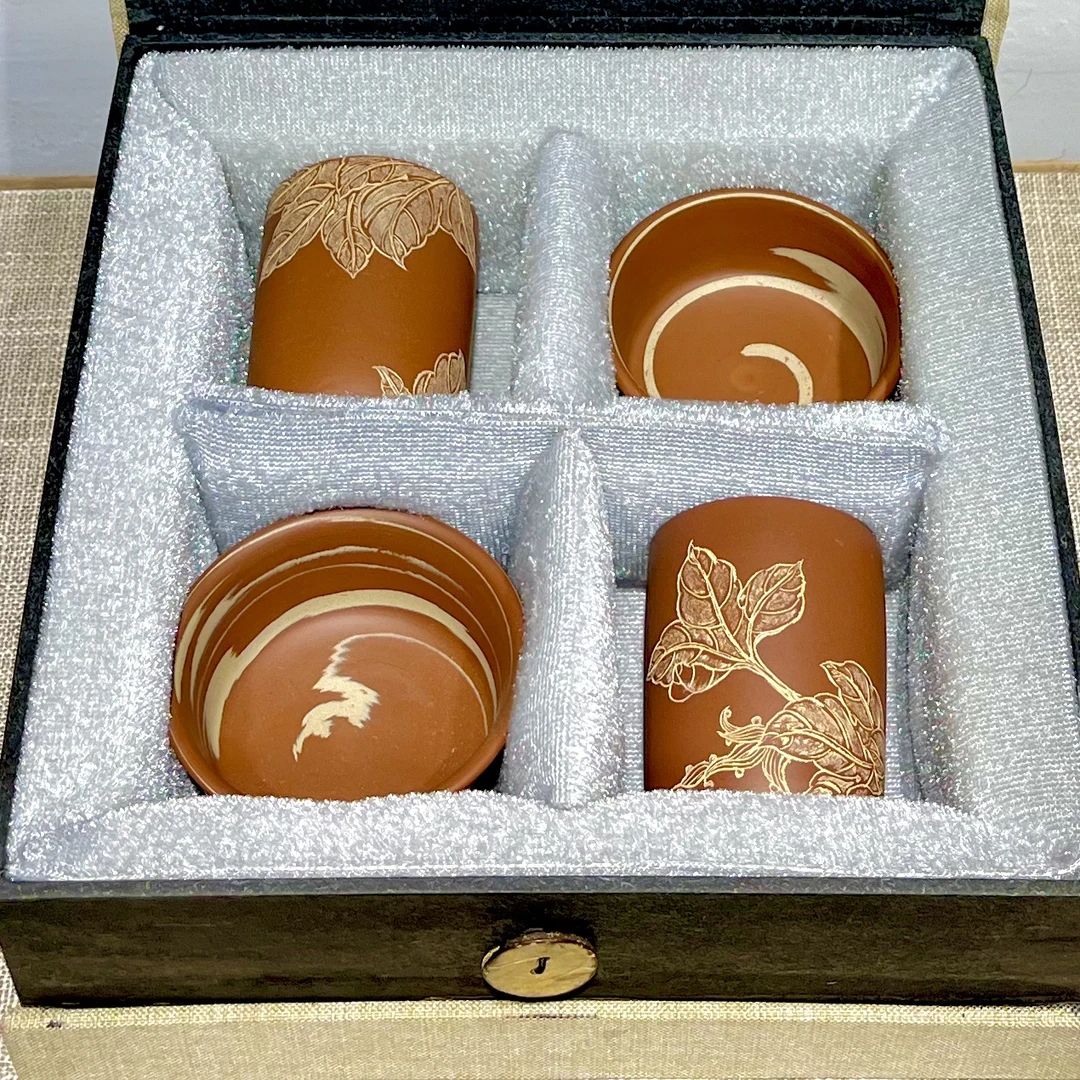 荣昌陶主人杯礼品套盒