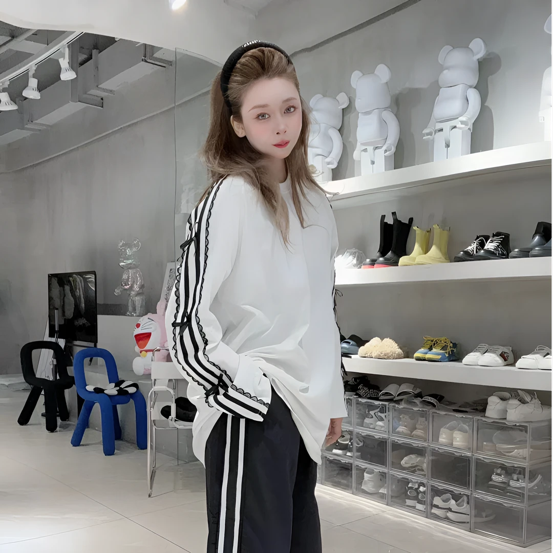 【小阿喵】长袖打底时尚休闲百搭圆领秋季显瘦潮流