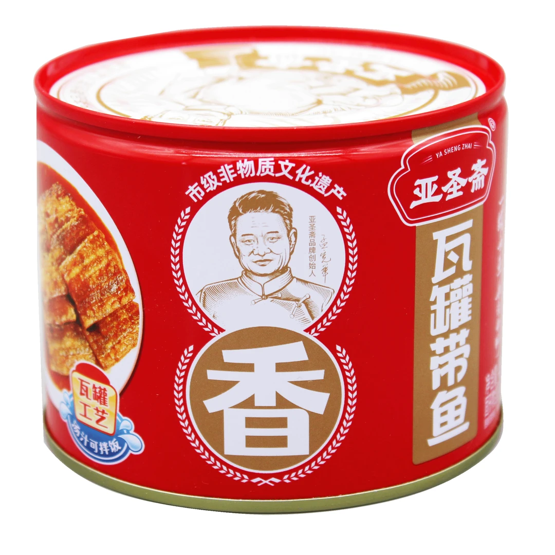 甜口【非遗技艺】亚圣斋瓦罐带鱼美食410g*2罐休闲零食下酒菜