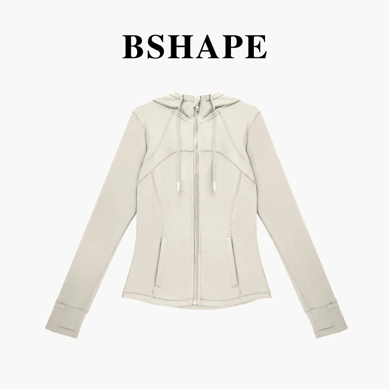 白+灰紫瑜伽服【DF】普拉提健身服晨跑运动服女修身显瘦外套3561