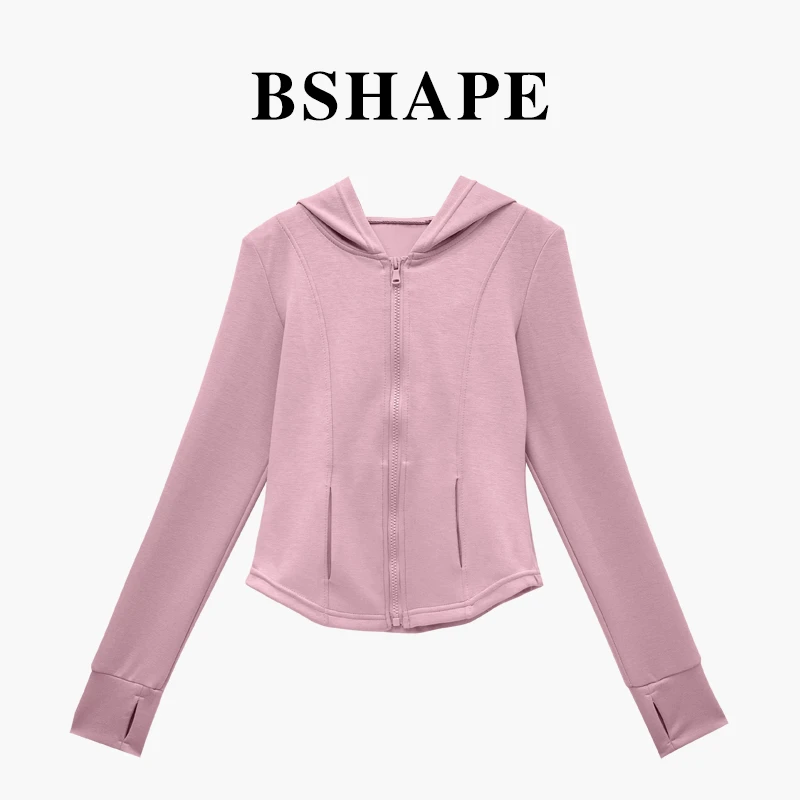 【高定】瑜伽服跑步运动外穿时尚运动简约长袖3557