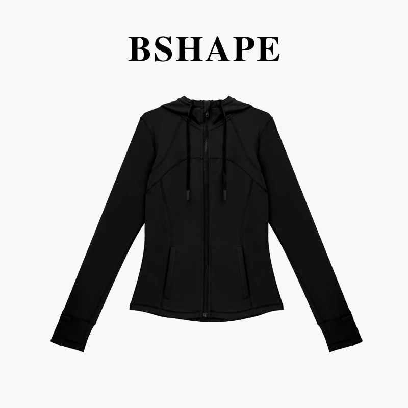 黑+夜蓝 瑜伽服【DF】普拉提健身服晨跑运动服女修身显瘦外套3561