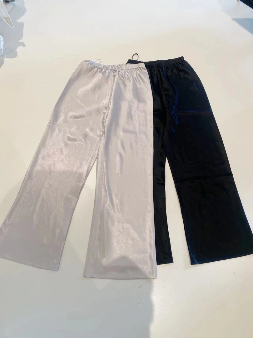 MOREYOUNG沫漾家醋酸直筒裤4089