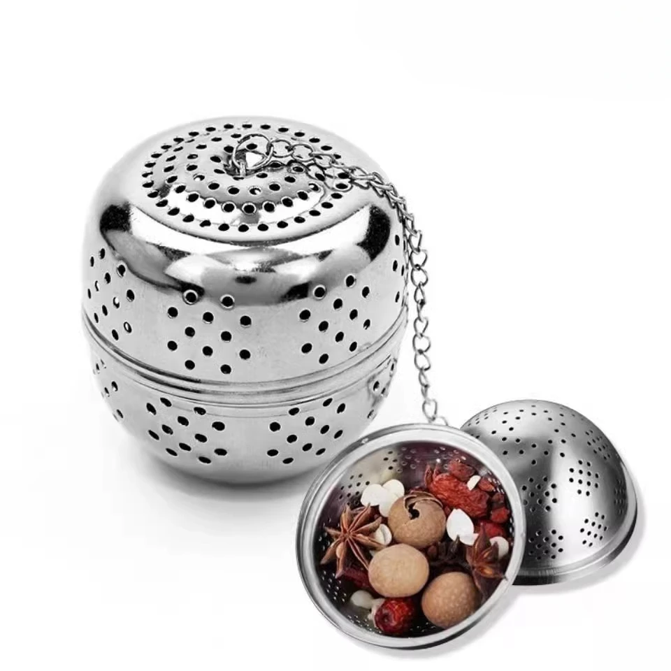 蛋形不锈钢调味球煮炖肉调料包泡茶球炖肉香料盒茶叶过滤器卤料球