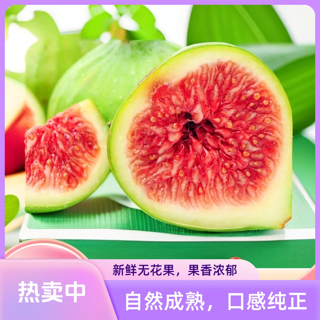 威海青皮无花果新鲜现摘现发香甜软糯顺丰空运无花果鲜果产地直发