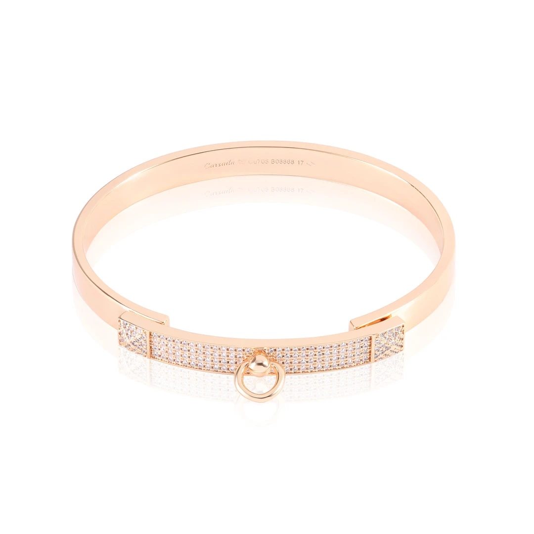 铜合金合成锆石手镯 CNC精工 门环时尚百搭手镯 3553