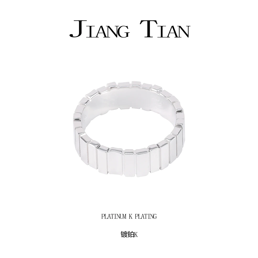 铜合金戒指 CNC精工 光金风琴阶梯戒指  R066-06