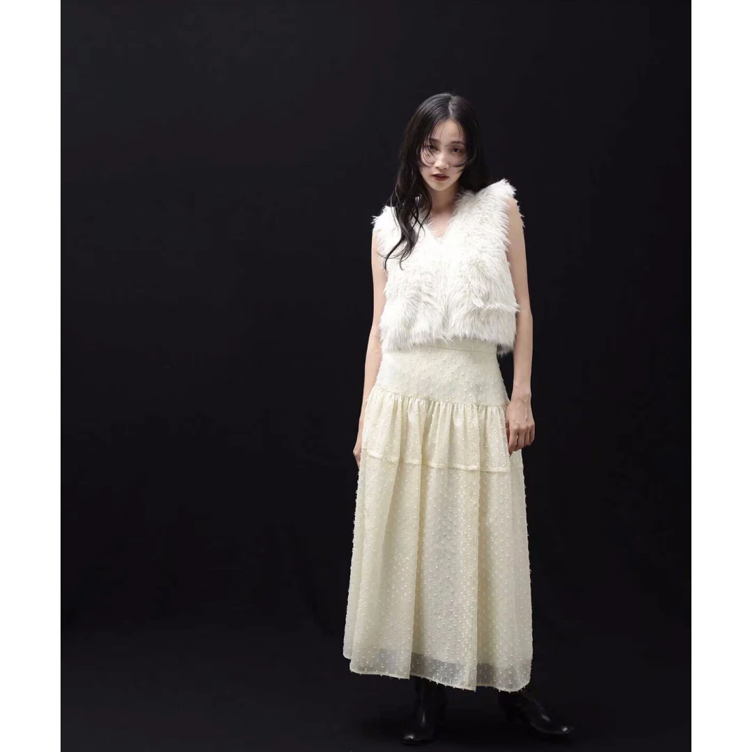 【强哥外贸】牌 N 夏季新款 时尚文艺剪裁设计立体感百搭半裙