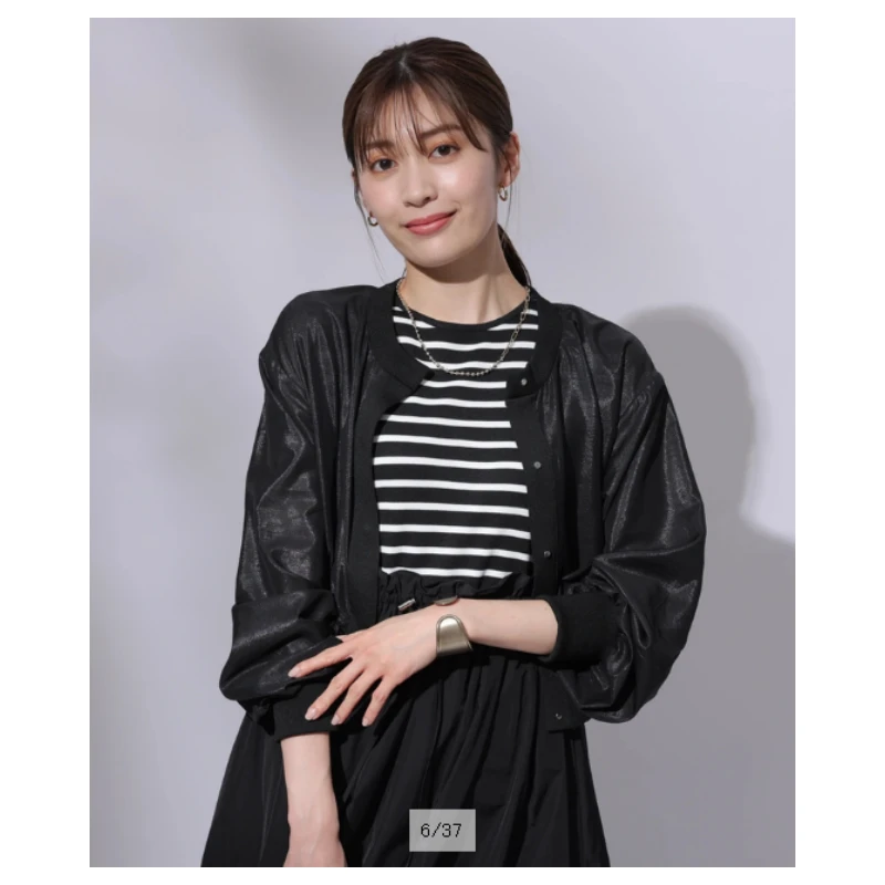 【SAKURA】日系品牌 夏季新款 A 千金薄款百搭通勤搭配上衣衬衫黑色