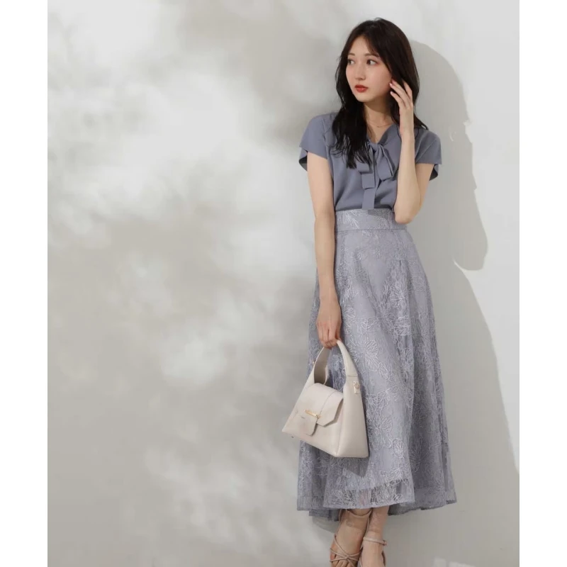 【强哥外贸】 夏季新款 P 杂志明星款气质显瘦高腰半身裙