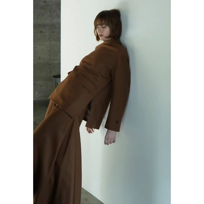 【强哥外贸】秋冬预定款 松本 气质简约高级感复古百搭外套