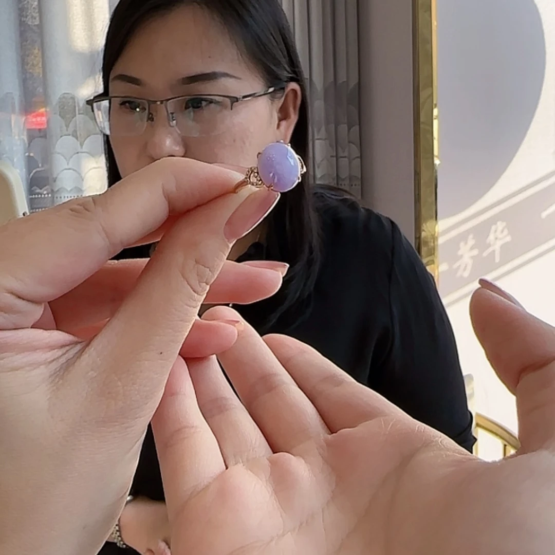 【闪购商品】翡翠戒指18K金镶嵌