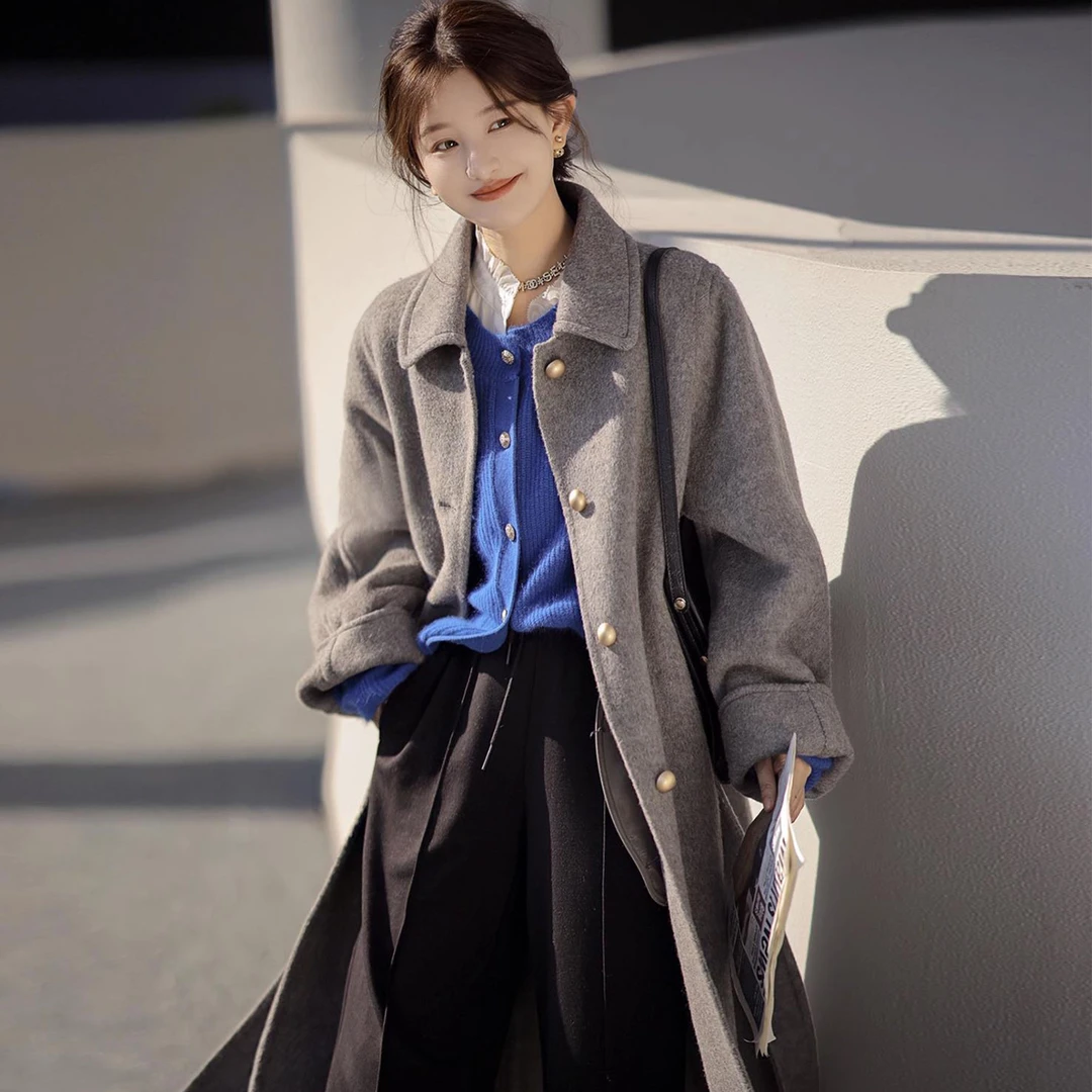 【赵大喜】现货！冬日告白大衣 |  时髦双面呢大衣翻领外套