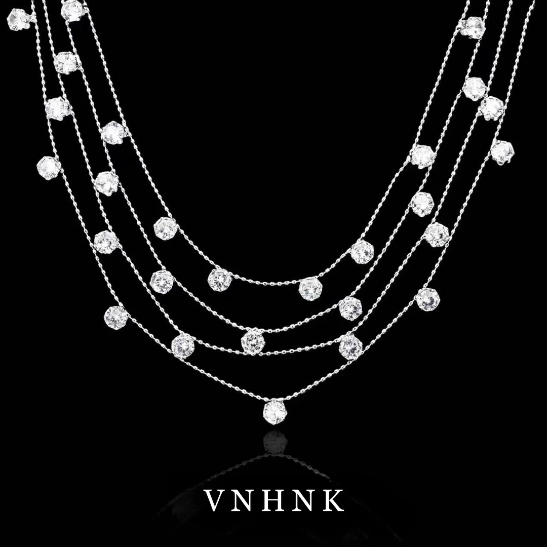 铜合金项链 美可儿   B196   银色百搭时尚气质小众项链（40cm）