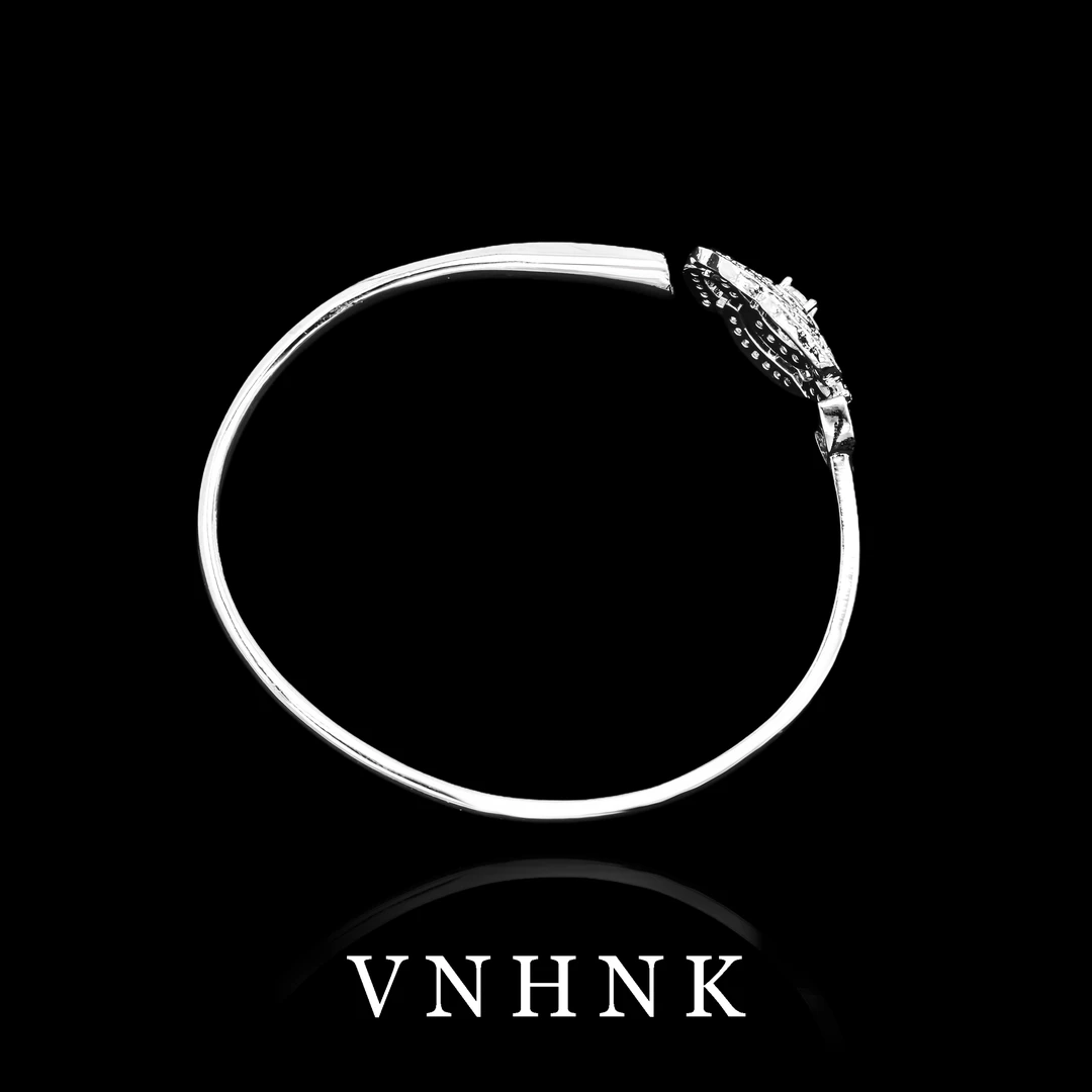 铜合金合成锆石手镯 美可儿   S142   银色时尚气质手镯