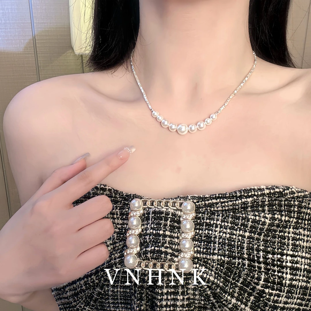 铜合金项链 美可儿   G447   银色时尚气质项链