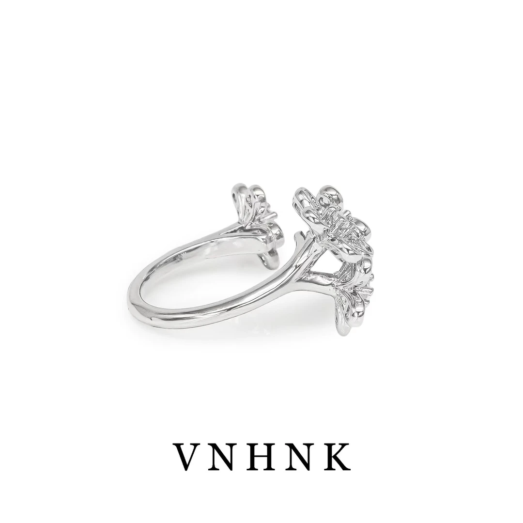 铜合金合成锆石戒指 美可儿    B540    银色时尚气质戒指