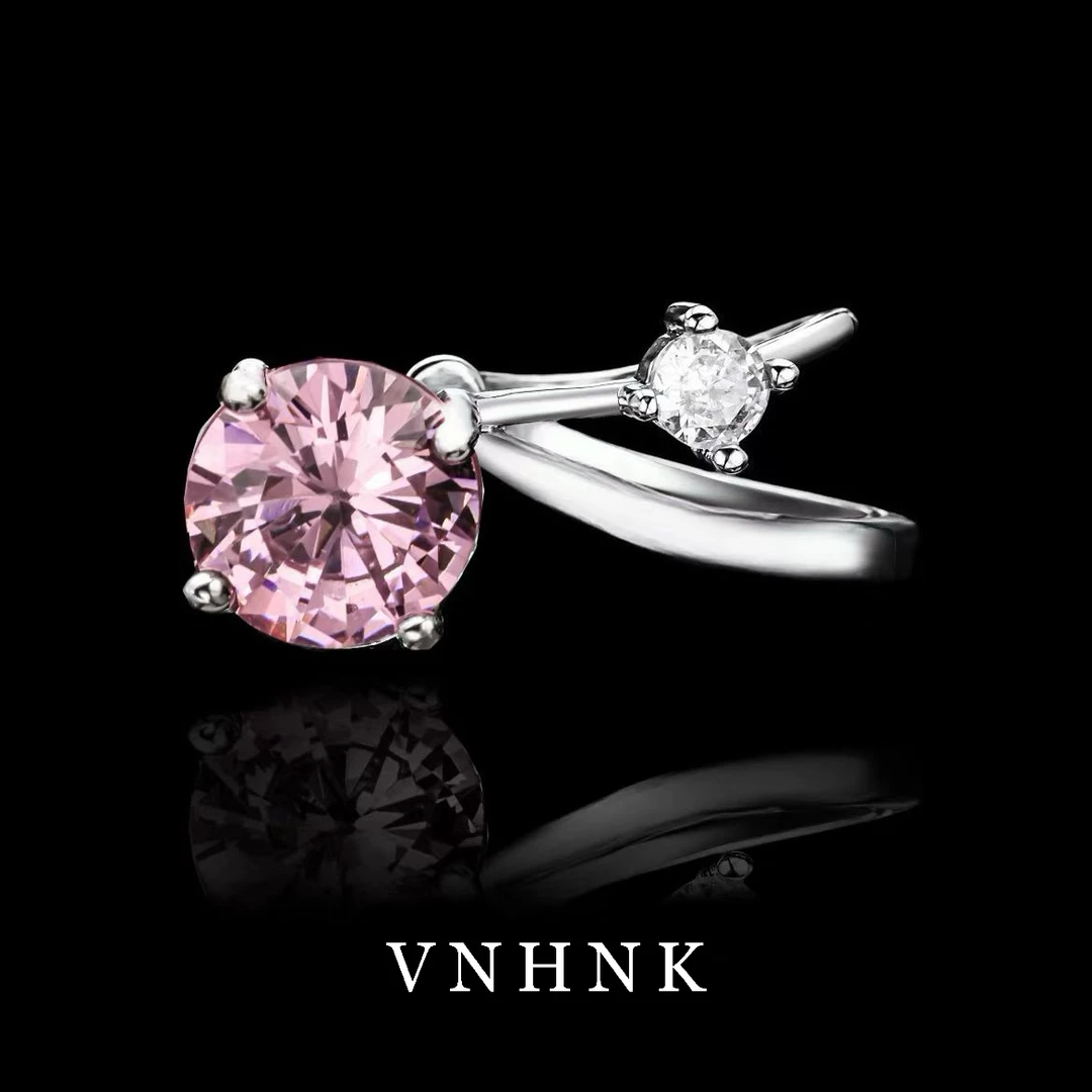 铜合金合成锆石耳饰 美可儿   F644   银色(8mm)简约小众单只耳夹