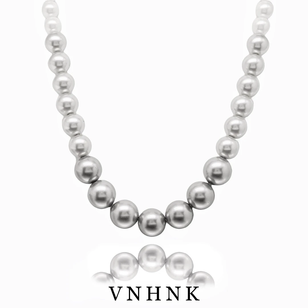 铜合金仿珍珠项链 美可儿    K26   灰色（44cm）气质时尚百搭项链