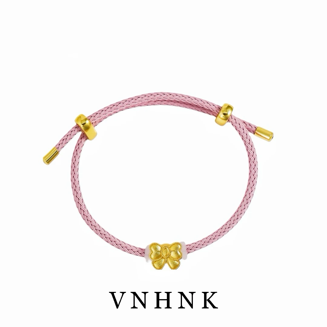 铜合金布艺手链 美可儿   N311   粉色（23cm)时尚气质百搭手链