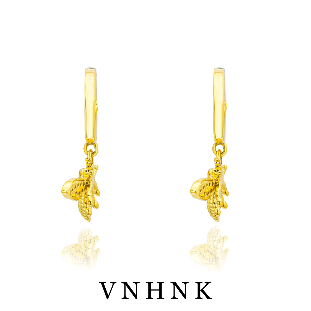 铜合金合成锆石耳饰 美可儿   A330  金色时尚气质耳环