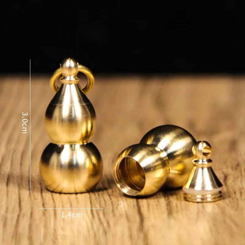 【主播推荐】黄铜空心葫芦福禄平安钥匙扣挂件黄铜葫芦挂件