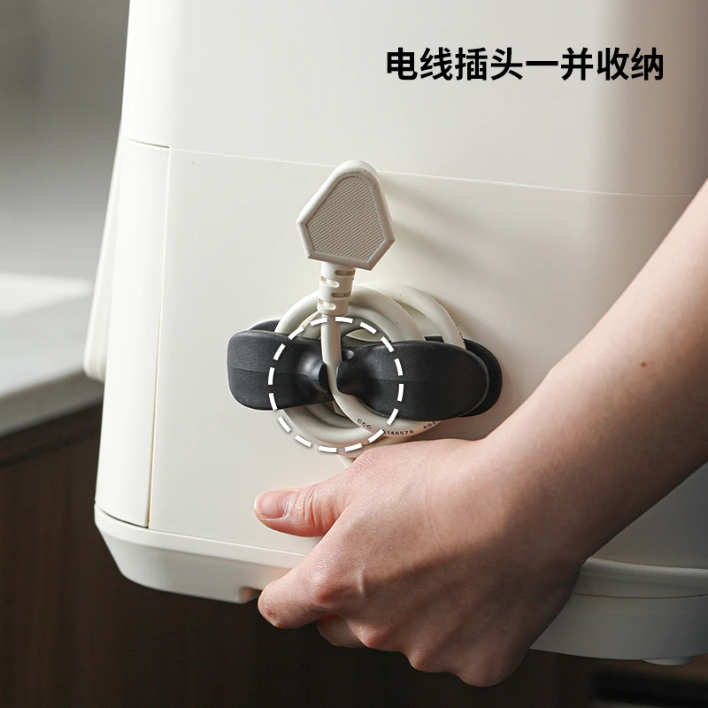 霜山电线固定器家用免打孔理线器网线走线神器数据线电源线绕线器