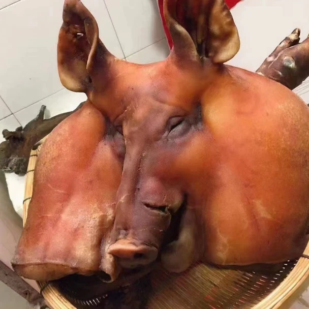 湖北宜昌百里荒土家生态农家腊猪头无品牌