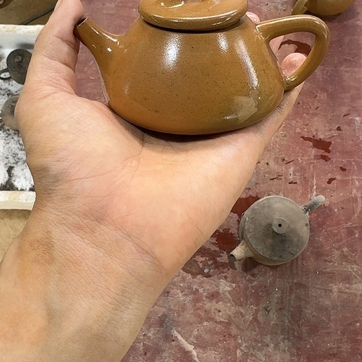 紫砂茶壶斗**移坭兴陶柴烧瑕