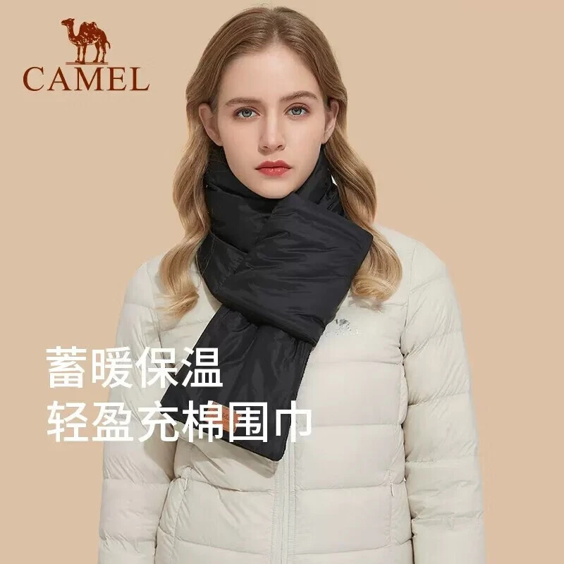 骆驼男女户外保暖加绒抓绒软糯围脖情侣骑行运动时尚1J322C7578