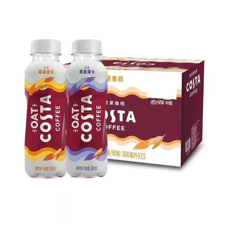 可口可乐Costa 咖世家低糖速溶即饮咖啡燕麦摩卡300ml*6瓶