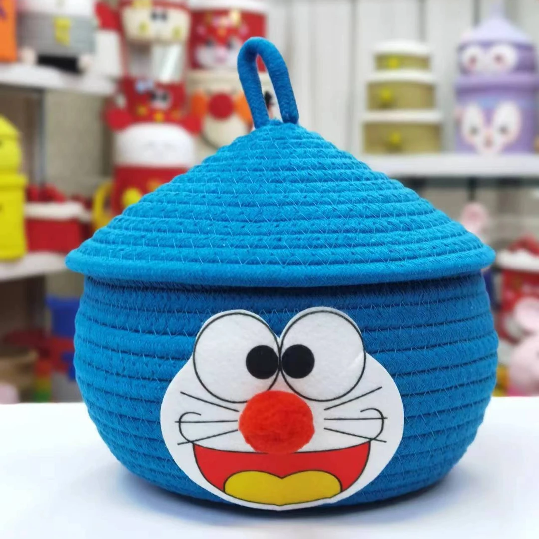 【爆款猫蛋】叮当猫蛋收纳筐卡通可爱收纳高颜值儿童房摆件杂物收纳