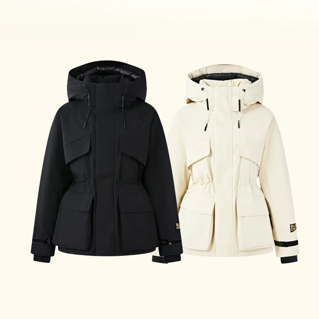 【90鹅绒】奢华户外黑金鹅绒服风衣五分爆款女户短款外羽绒服2024