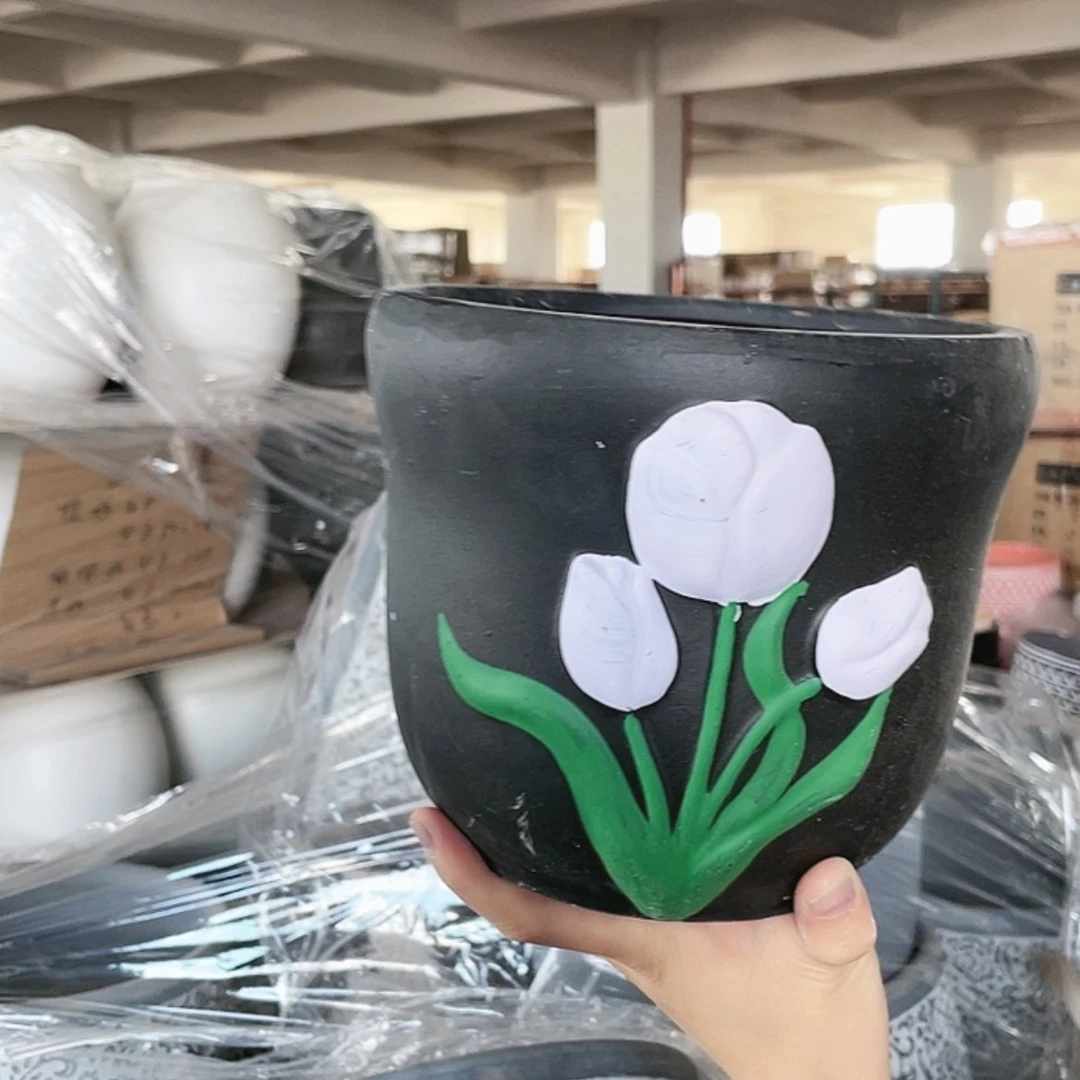 【闪购商品】红陶20CM（含）-50CM（不含）黑紫郁金香25-23