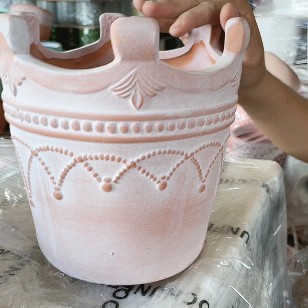 【闪购商品】红陶20CM（含）-50CM（不含）微瑕复古高款皇冠20-19