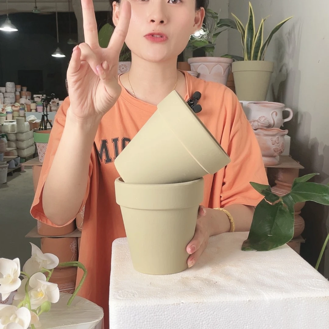 【闪购商品】红陶20CM（含）-50CM（不含）平面摩卡13-13（2个）